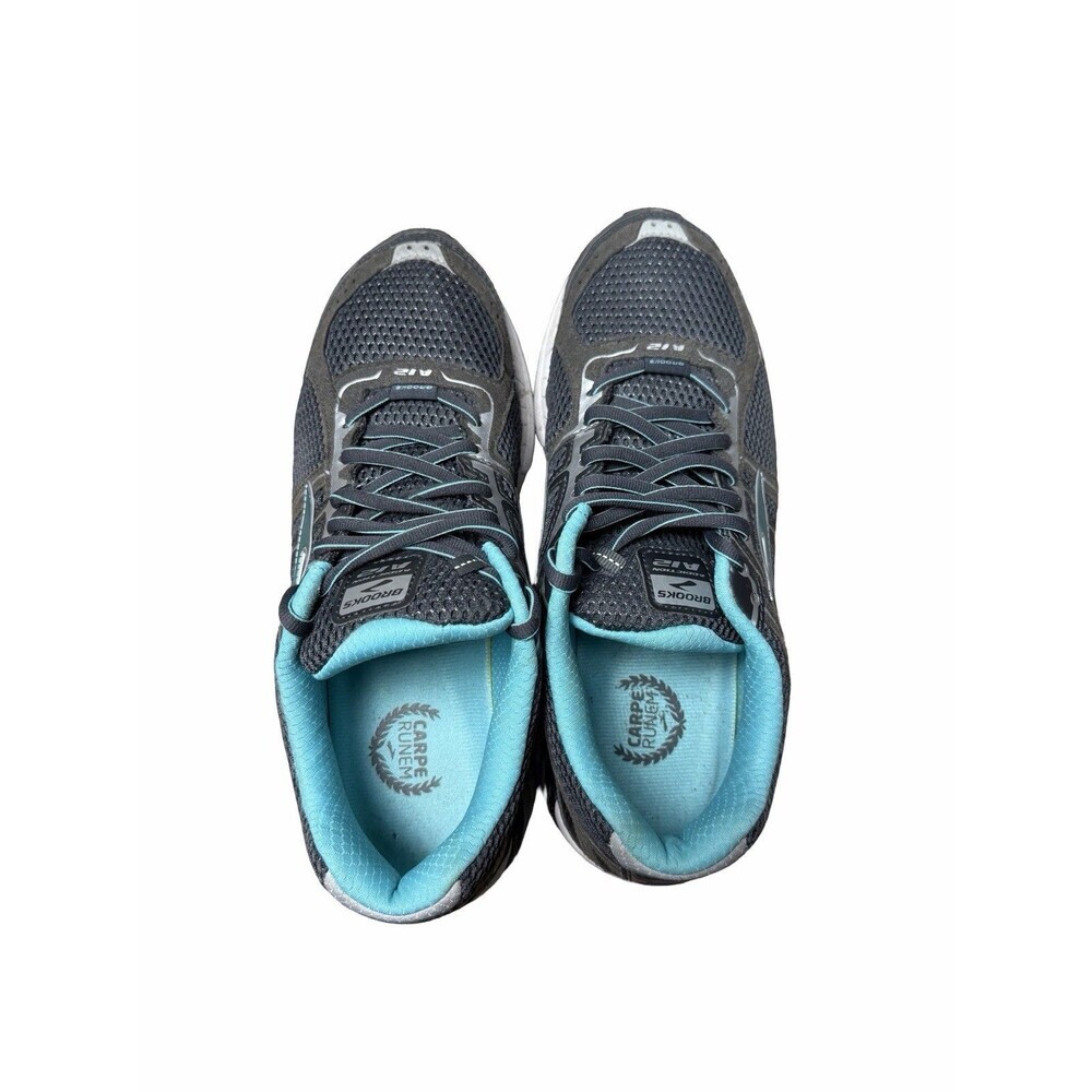 Brooks Addiction 12 Running Shoes Women's Size 9.5 B Grey Teal A12 DNA Sneakers - Picture 6 of 9